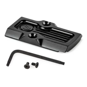 ZEV Aluminum RMR Cover Plate black with a torx wrench and screws