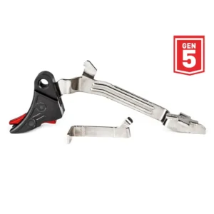 ZEV PRO Curved Face Trigger Upgrade Bar Kit for Gen5 with Red Safety