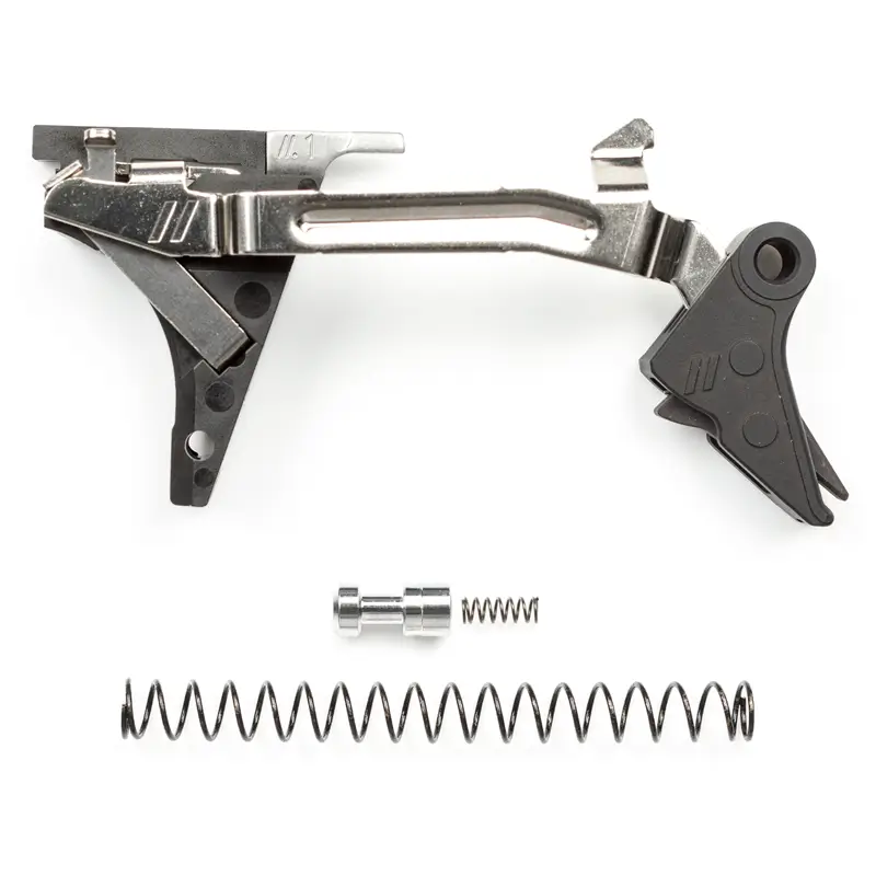 ZEV PRO Flat Face Trigger Drop-In Kit, 1st-4th Gen, 9mm, Black