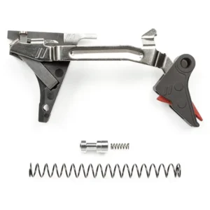 ZEV PRO Flat Face Trigger Drop-In Kit, 1st-4th Gen, 9mm, Red