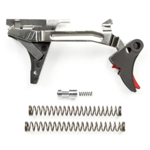 ZEV Fulcrum Adjustable Trigger Drop-In Kit, Gen 1-4, 9mm, Red