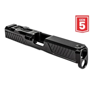 ZEV Z19 CITADEL STRIPPED SLIDE WITH RMR PLATE FOR GLOCK 19 GEN5, BLACK COATING