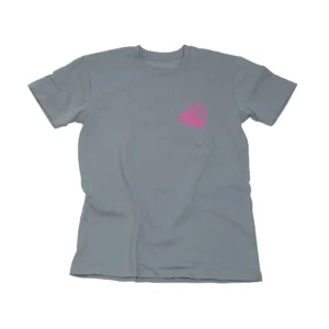 The front of a blue Zev Crown Tag Tee.
