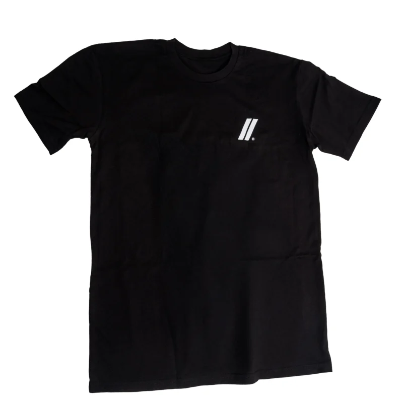 Front view of ZEV OG T-Shirt with subtle ZEV slashes on the chest