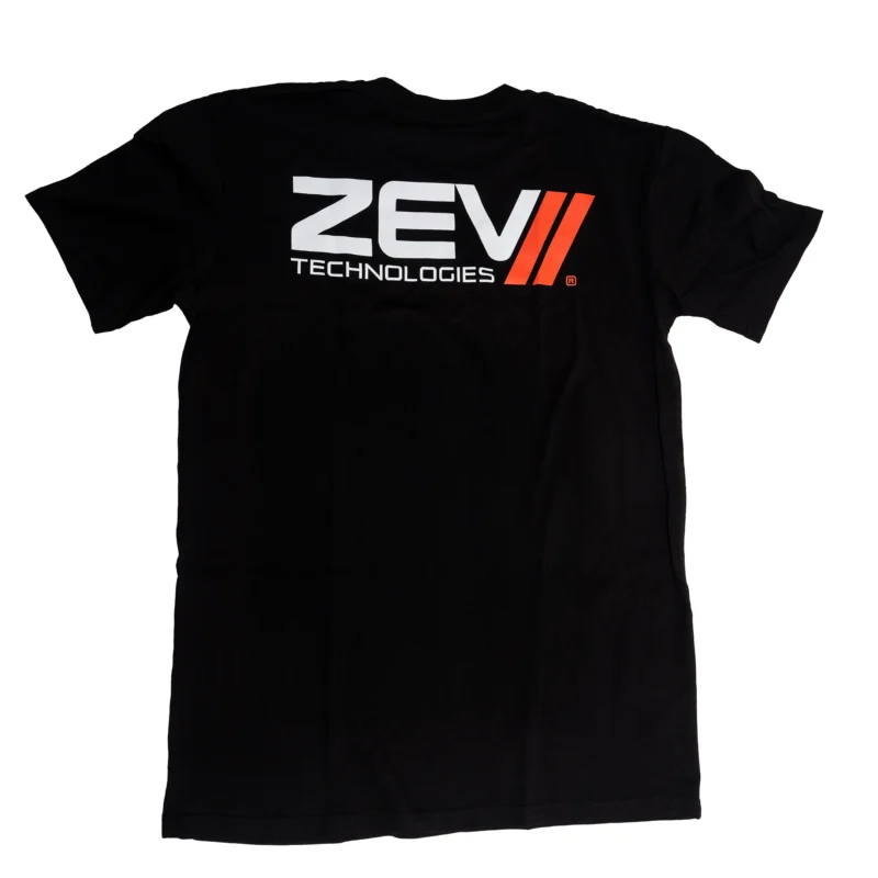 Back view of ZEV OG T-Shirt featuring large classic ZEV Technologies logo