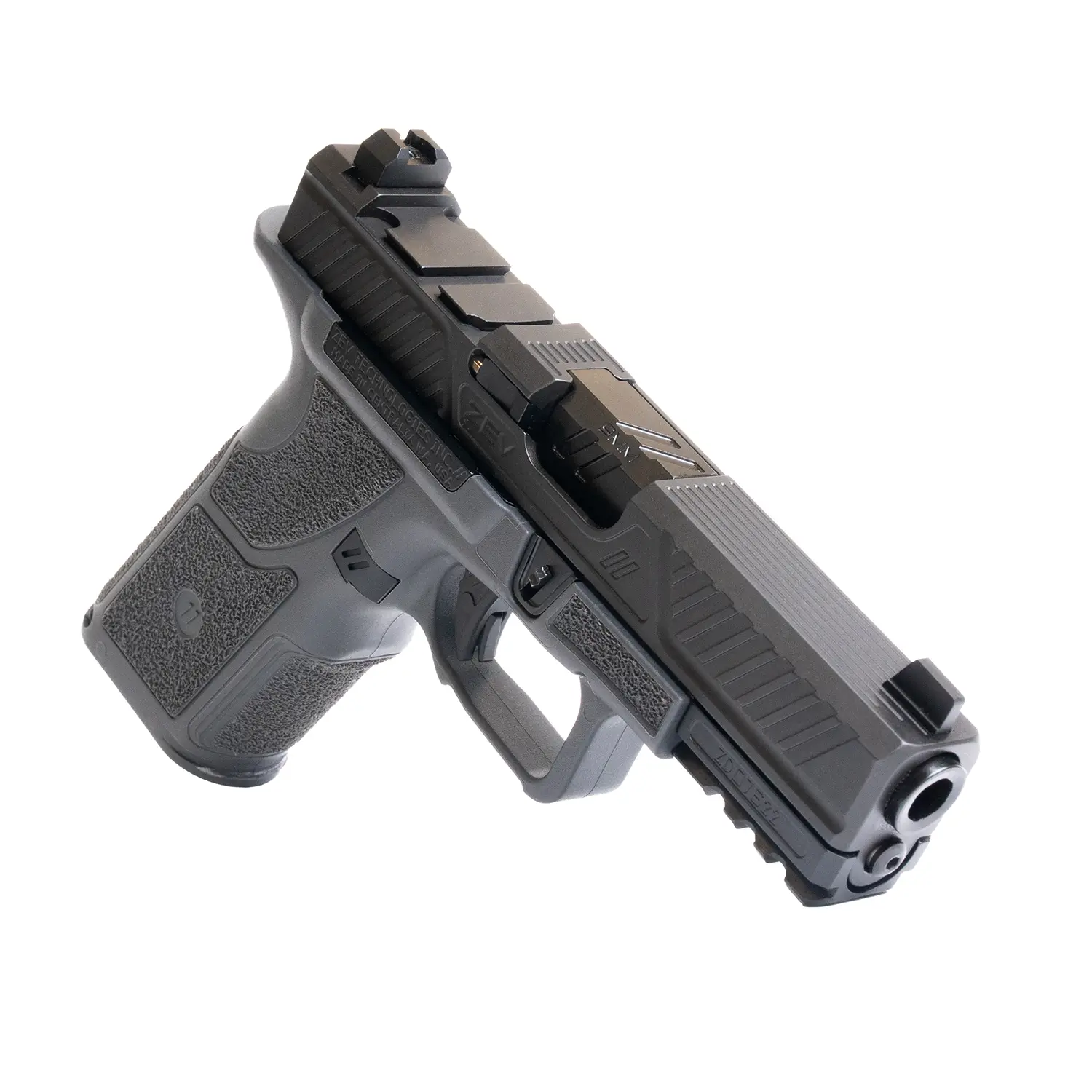 ZEV TECHNOLOGIES OZ9 V2 CITADEL Pistol Right 3/4 view.